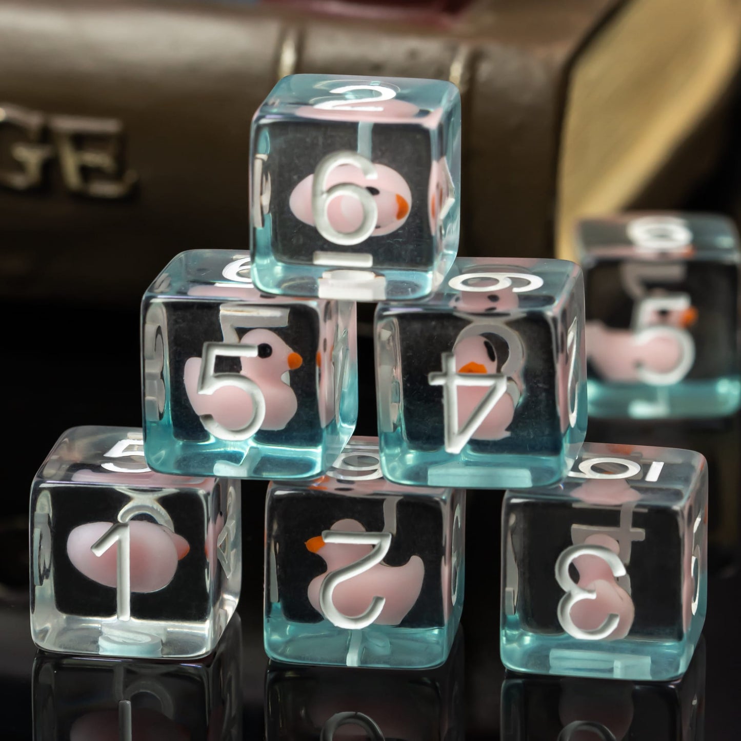 Transparent Ducky - Dice Set