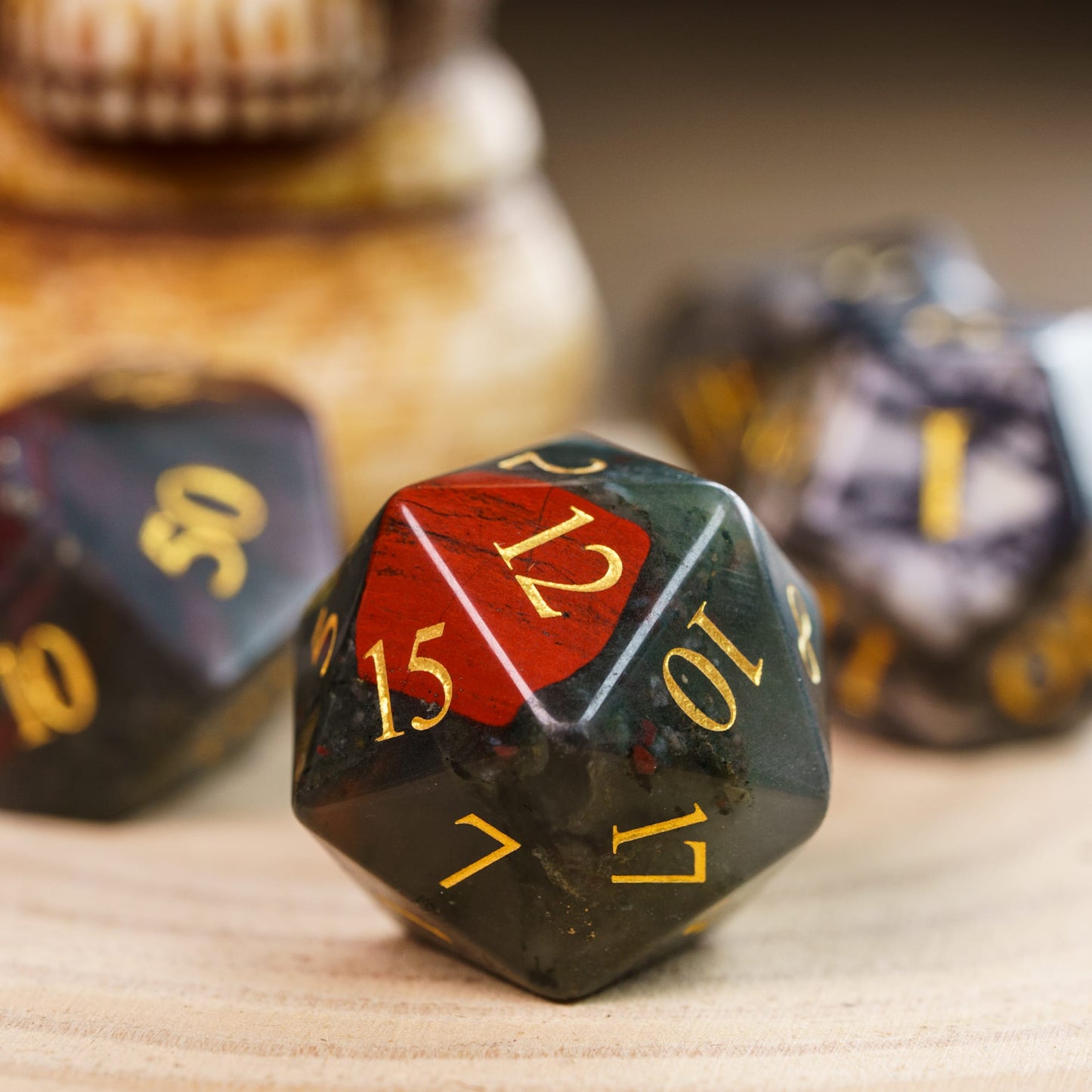 Blood Hex - Stone Dice Set