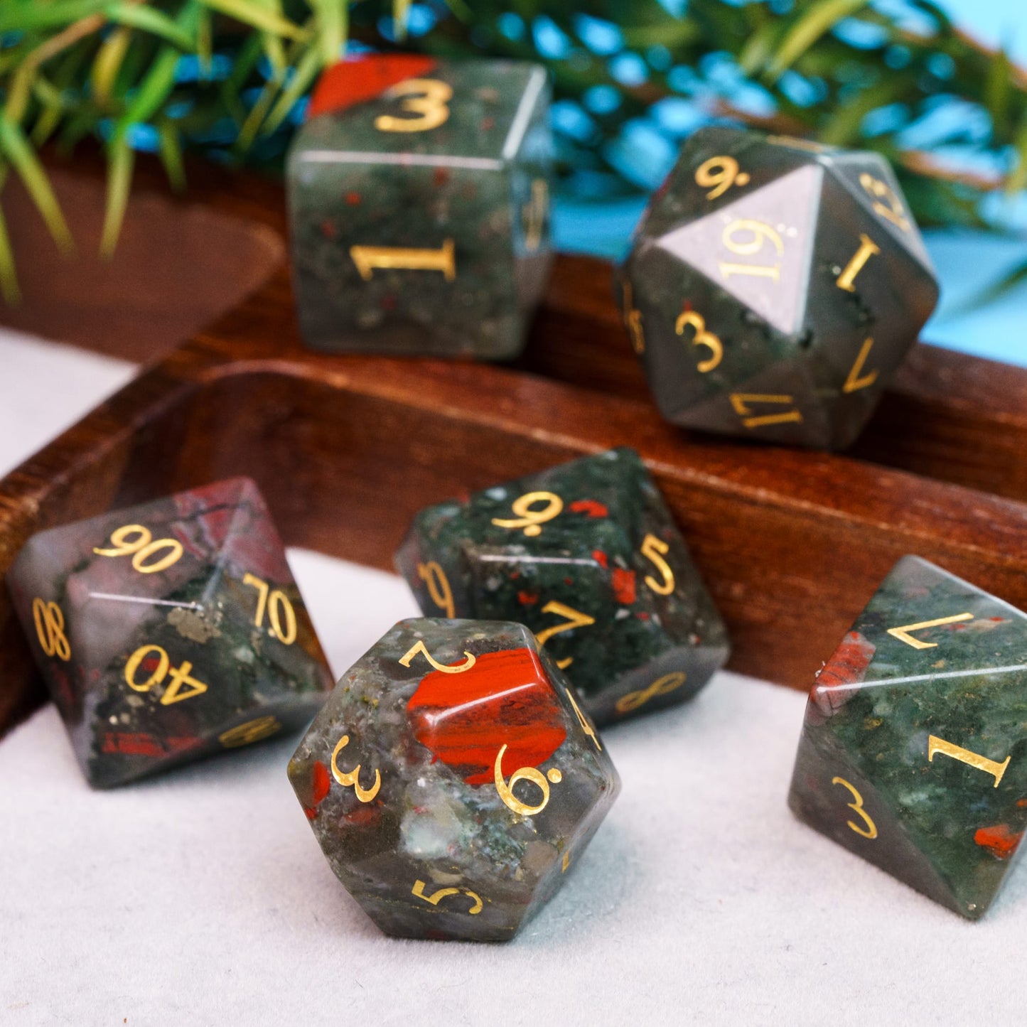 Blood Hex - Stone Dice Set