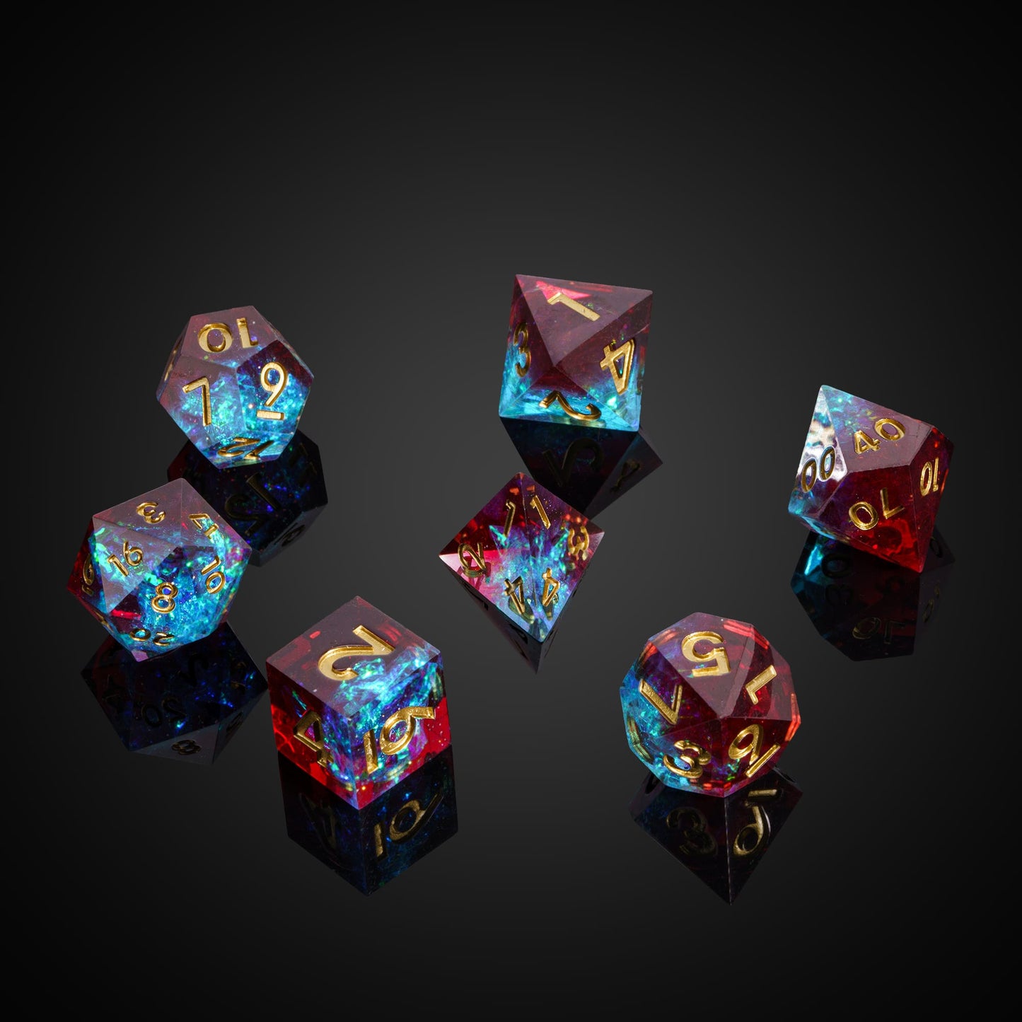 Corrupted Cobalt - Sharp Edge Dice Set