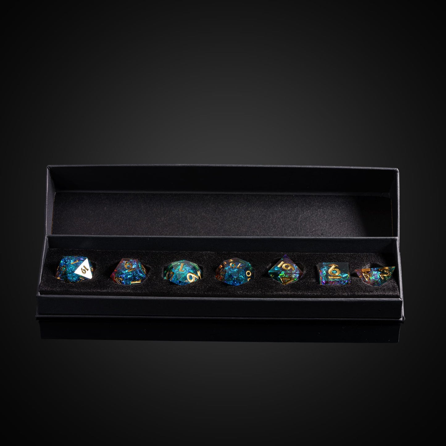 Starlight Nebula - Sharp Edge Dice Set