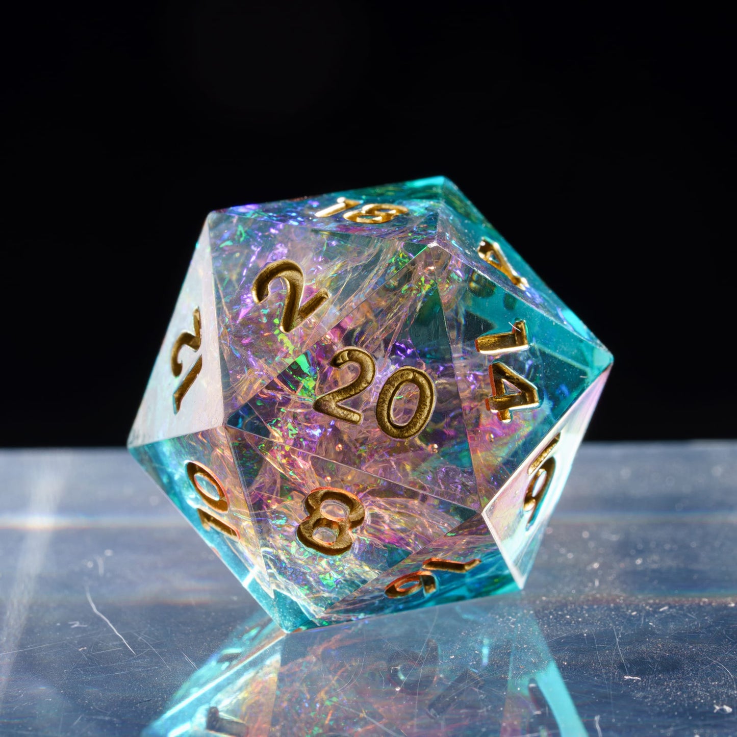 Starlight Nebula - Sharp Edge Dice Set