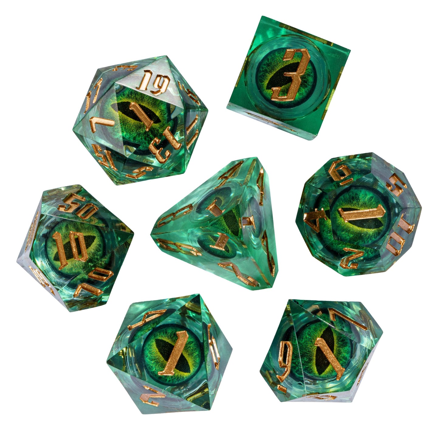 Dragon Eye - Sharp Edge Dice Set