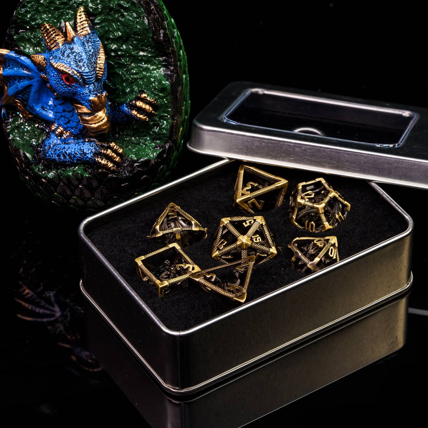 Drake's Nest - Hollow Metal Dice Collection