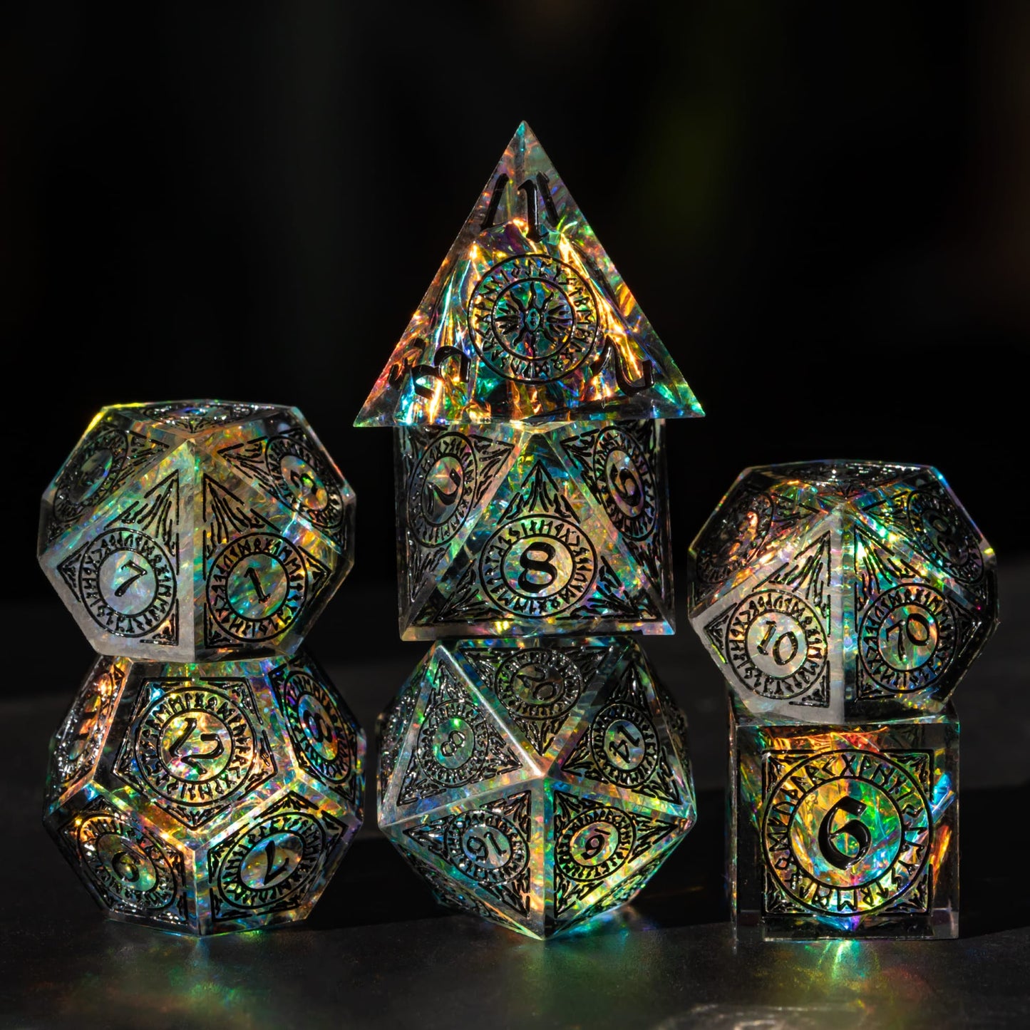 Runic Illusion - Sharp Edge Dice Set