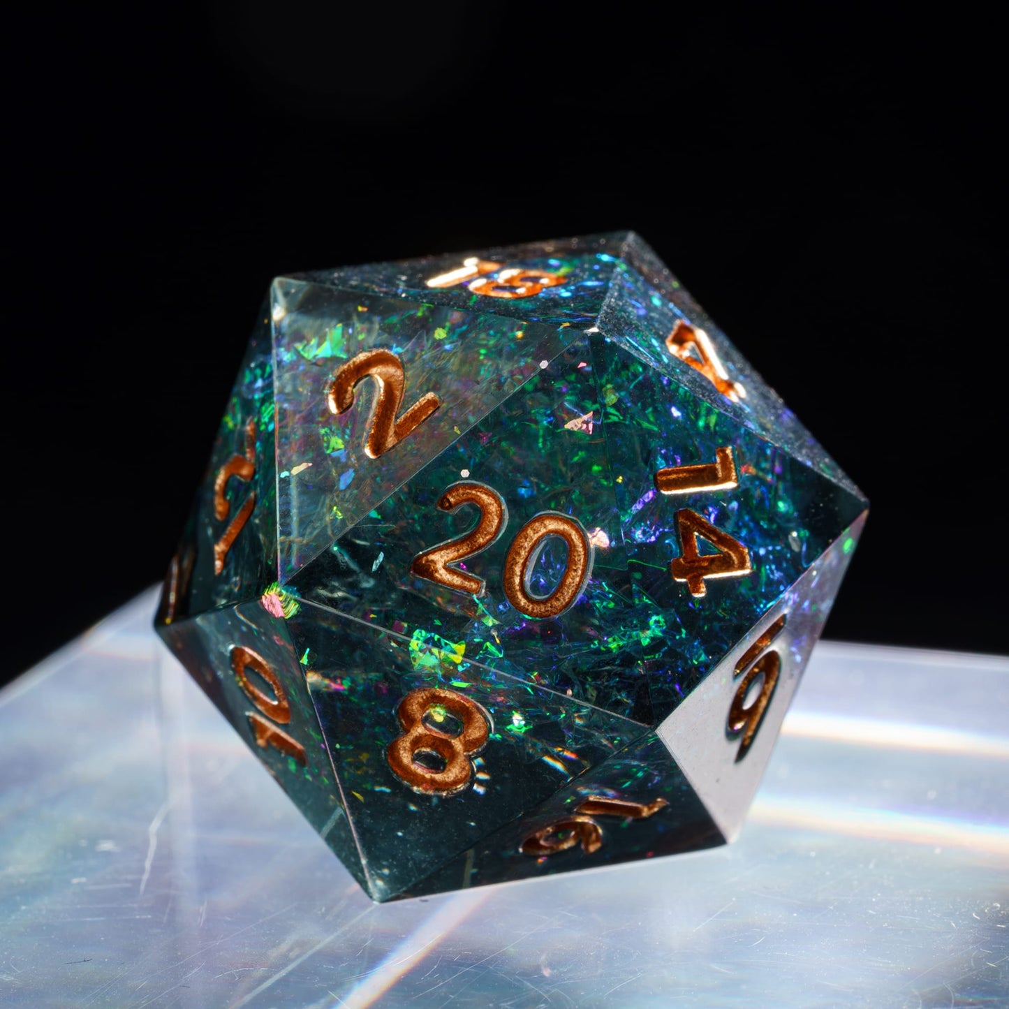 Closeup of Supernova Remnant D20 with copper ink and galaxy swirl