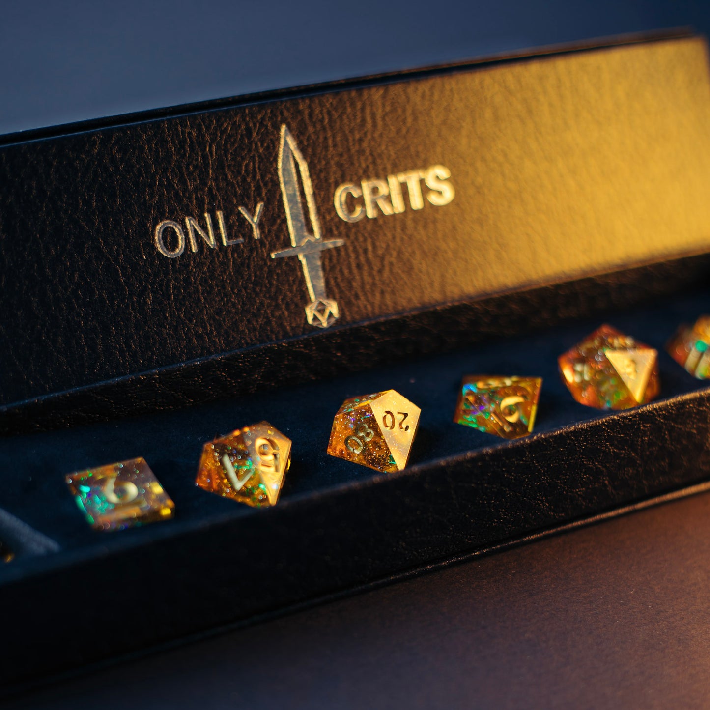 Honey Citrine - Dice Set