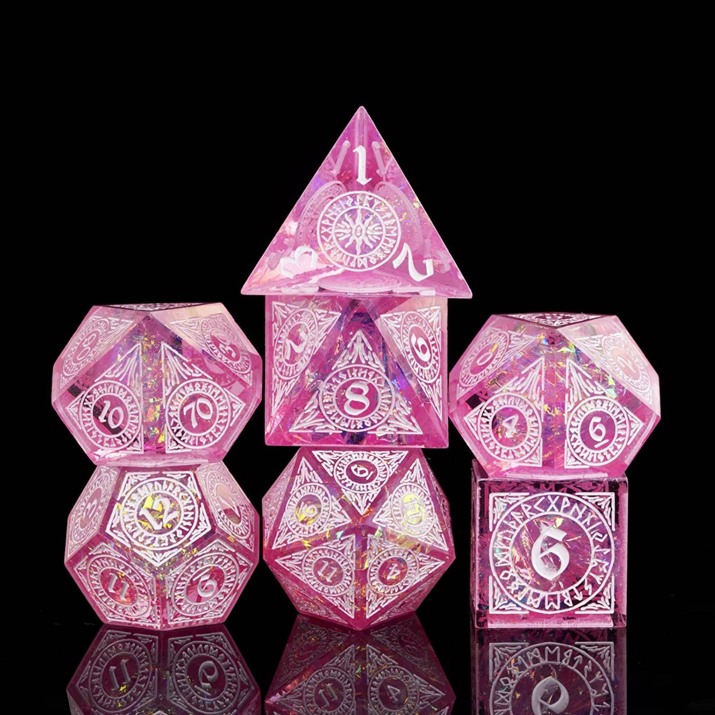 Cotton Candy Dream - Sharp Edge Dice Set