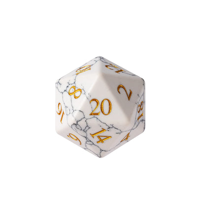Cracked Marble - Stone Dice Set