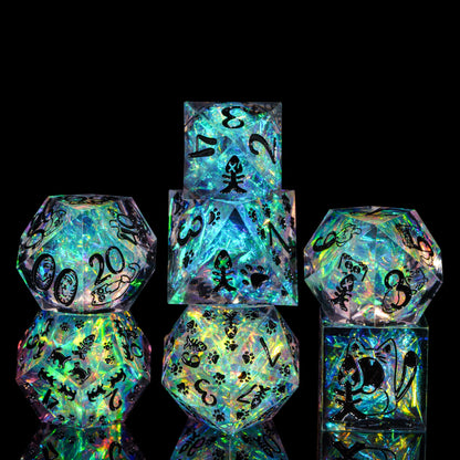 Feline Fantasy - Sharp Edge Dice Set