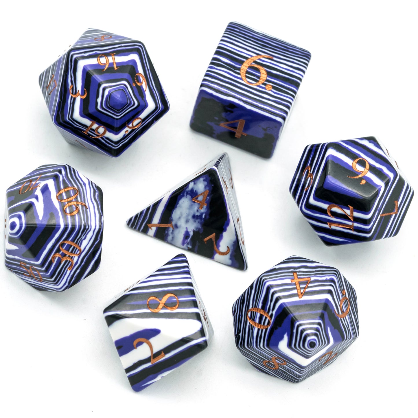 Midnight Tides - Stone Dice Set