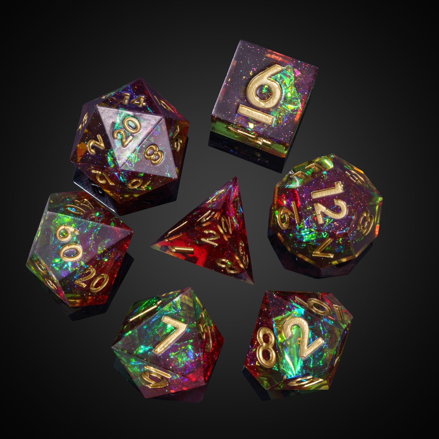 Corrupted Meadow - Sharp Edge Dice Set