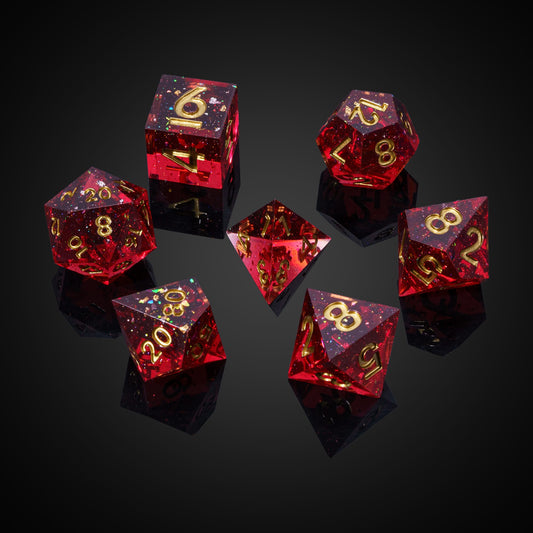 Magma Flake - Sharp Edge Dice Set