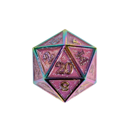 Coral Illusion - Metal Dice Set
