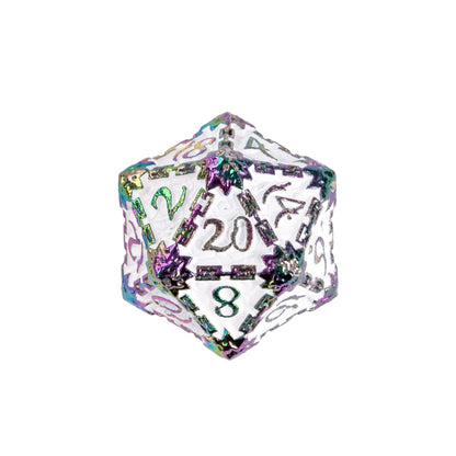 Snow Blade - Metal Dagger Dice Set