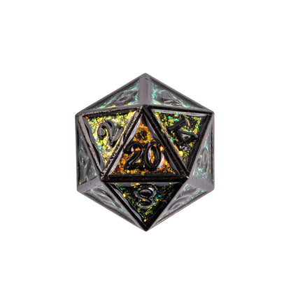 Mossy Shimmer - Metal Dice Set