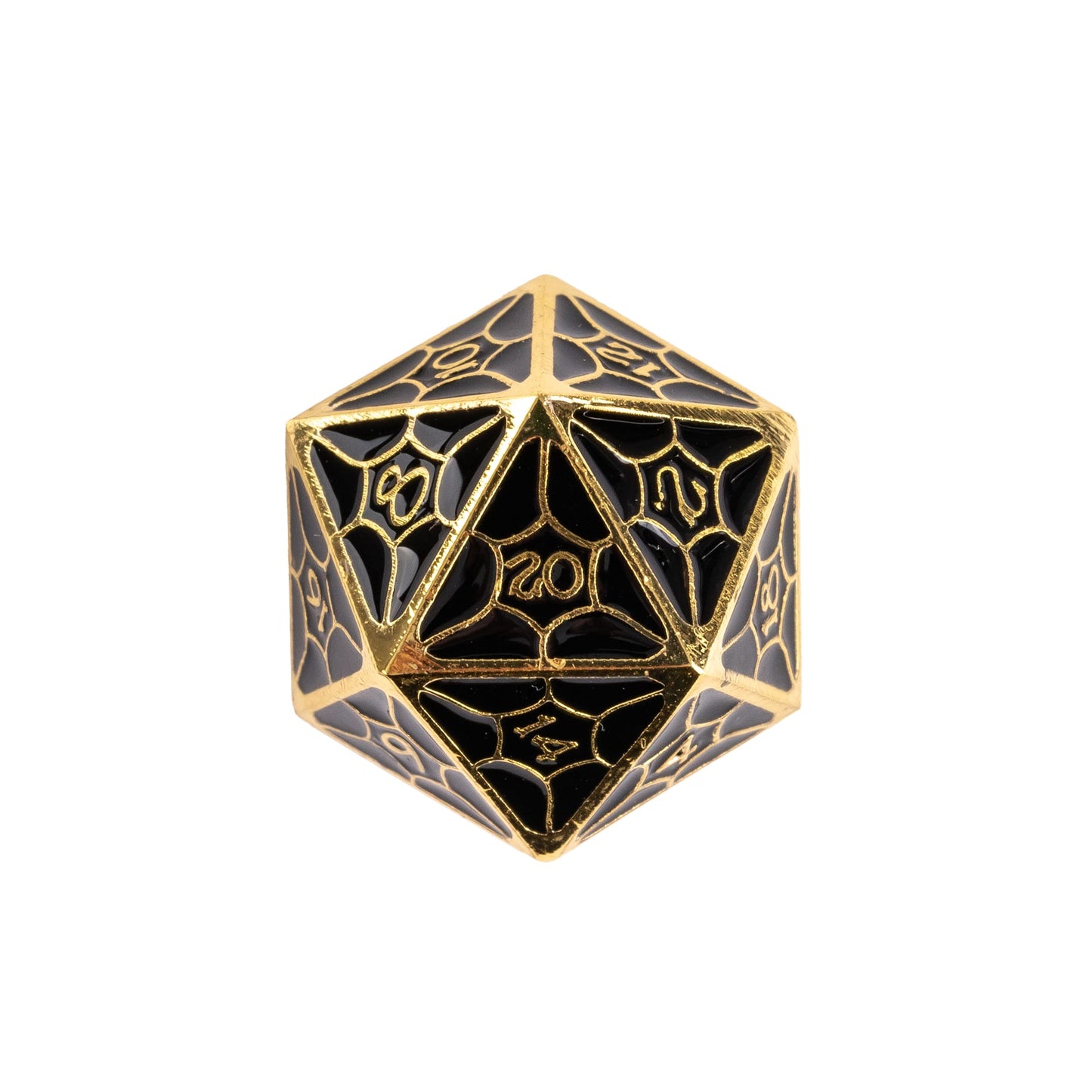 Charcoal Tint Chroma - Metal Dice Set