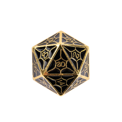 Charcoal Tint Chroma - Metal Dice Set
