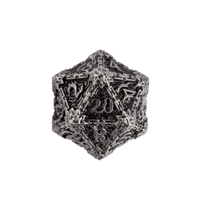 Silver Blade - Metal Dagger Dice Set