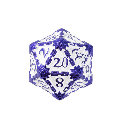 Lavender Blade - Metal Dagger Dice Set