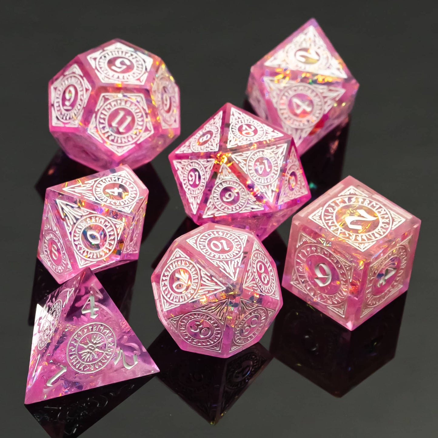 Cotton Candy Dream - Sharp Edge Dice Set