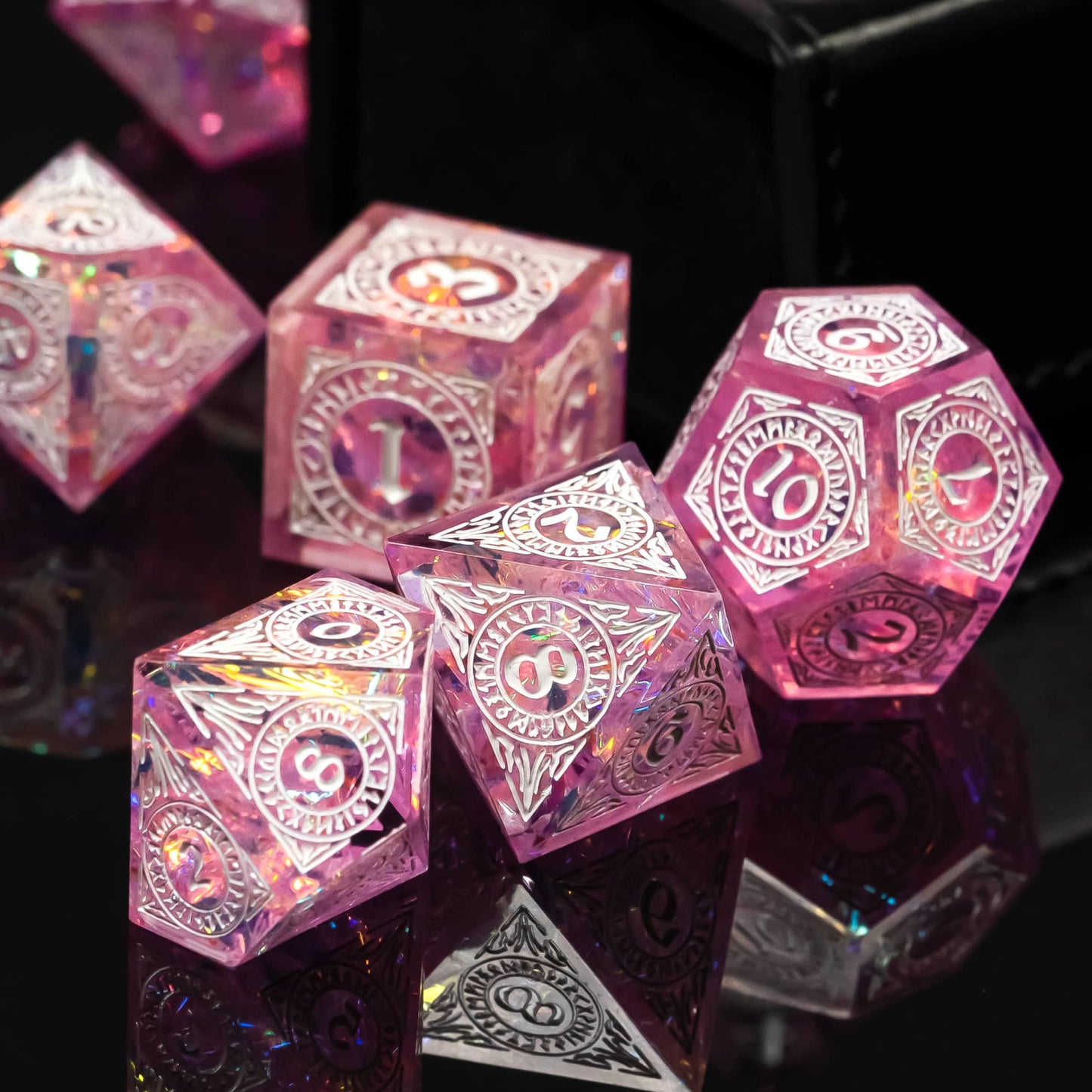 Cotton Candy Dream - Sharp Edge Dice Set