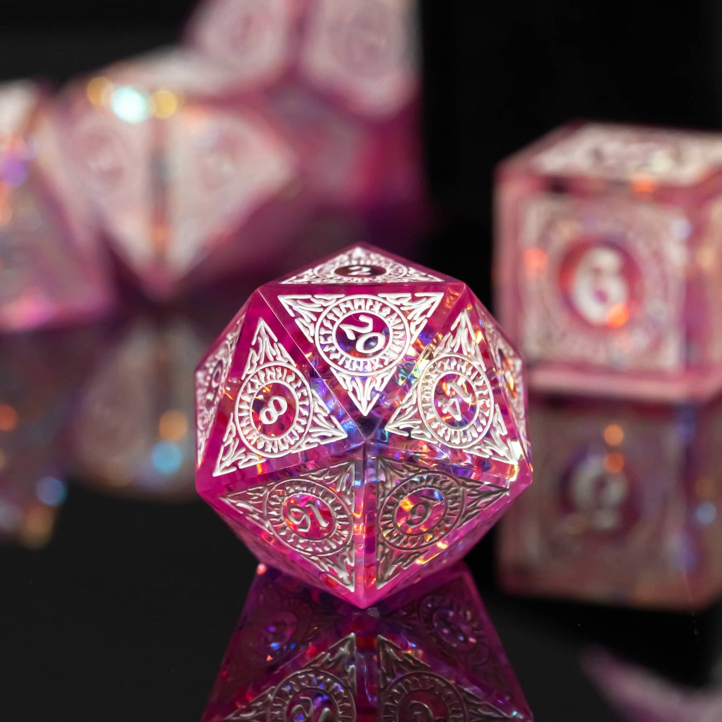 Cotton Candy Dream - Sharp Edge Dice Set