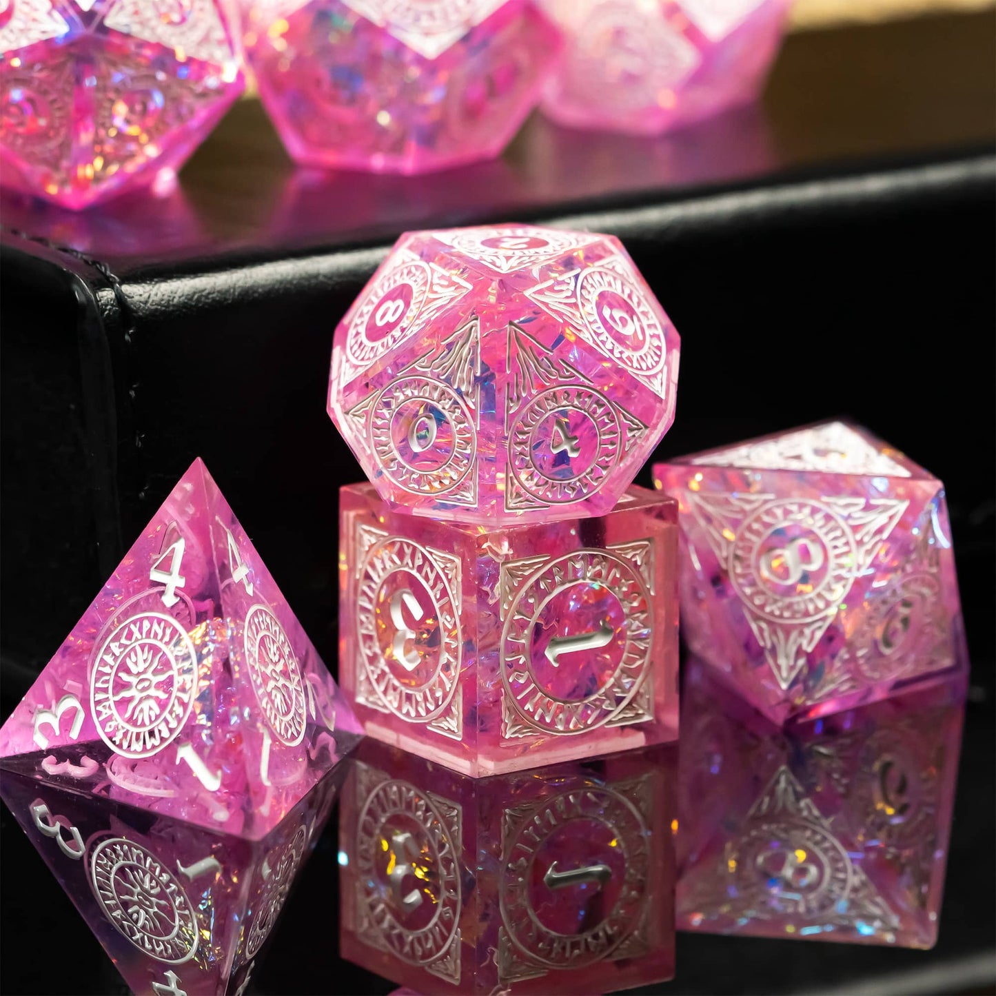 Cotton Candy Dream - Sharp Edge Dice Set