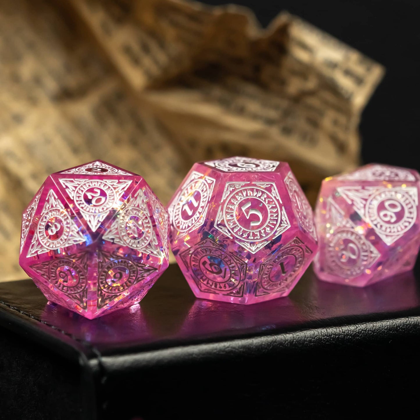 Cotton Candy Dream - Sharp Edge Dice Set