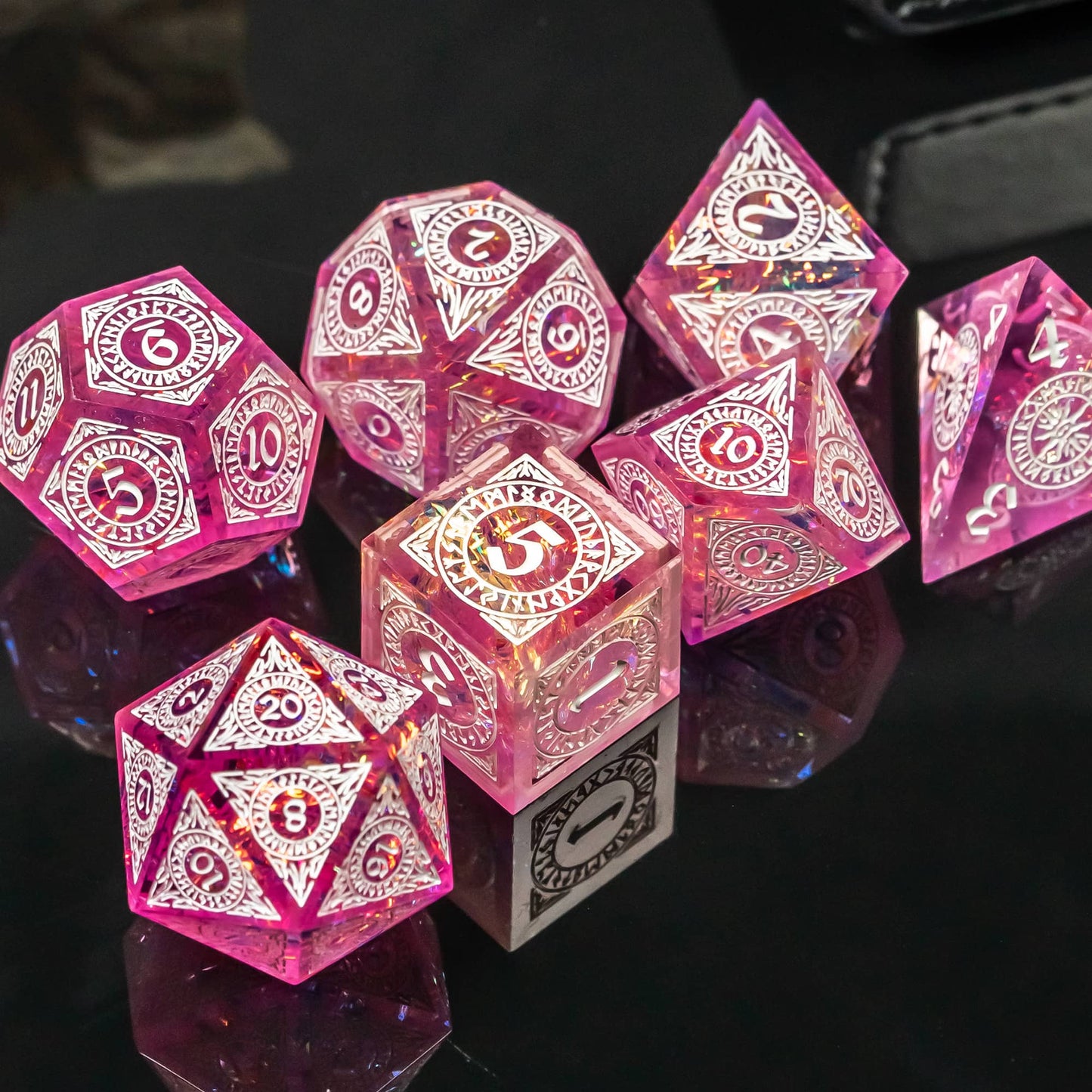 Cotton Candy Dream - Sharp Edge Dice Set