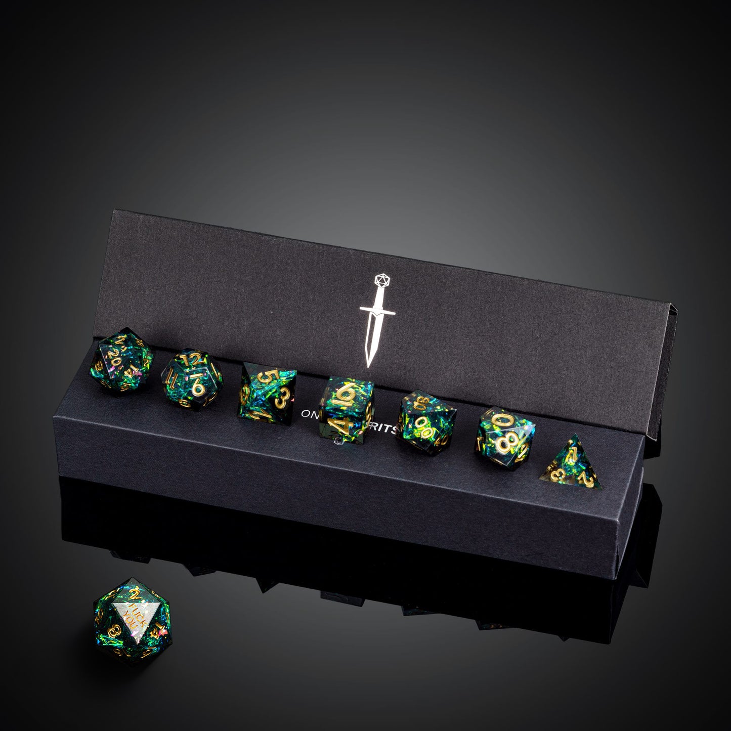 Supernova Remnant - F*ck Me Sharp Edge Dice Set