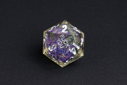 Trapped Quicksand (Silver) - F*ck Me Sharp Edge Dice Set