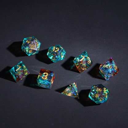 Starlight Nebula - F*ck Me Sharp Edge Dice Set