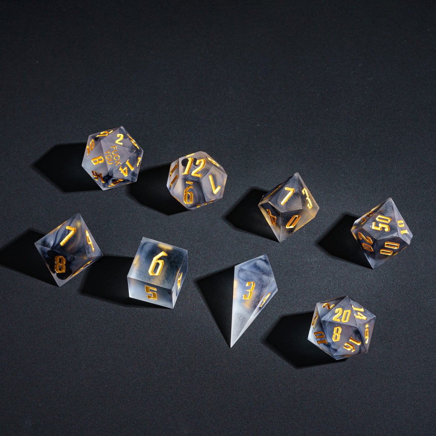 Nimbus Noir - F*ck Me Sharp Edge Dice Set