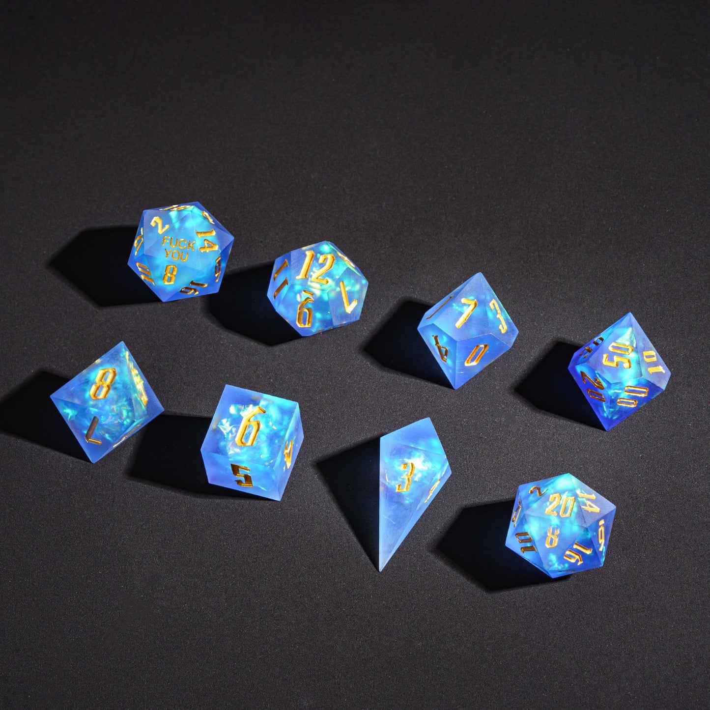 Azure Abyss - F*ck Me Sharp Edge Dice Set
