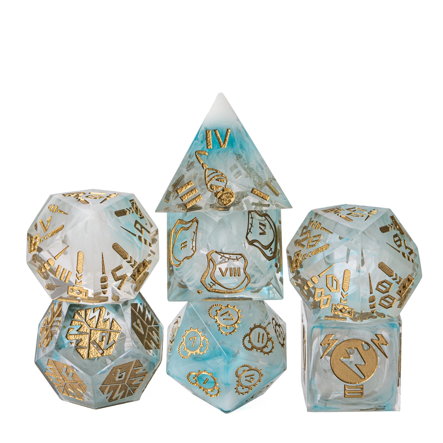Celestial Glyph - Sharp Edge Dice Set