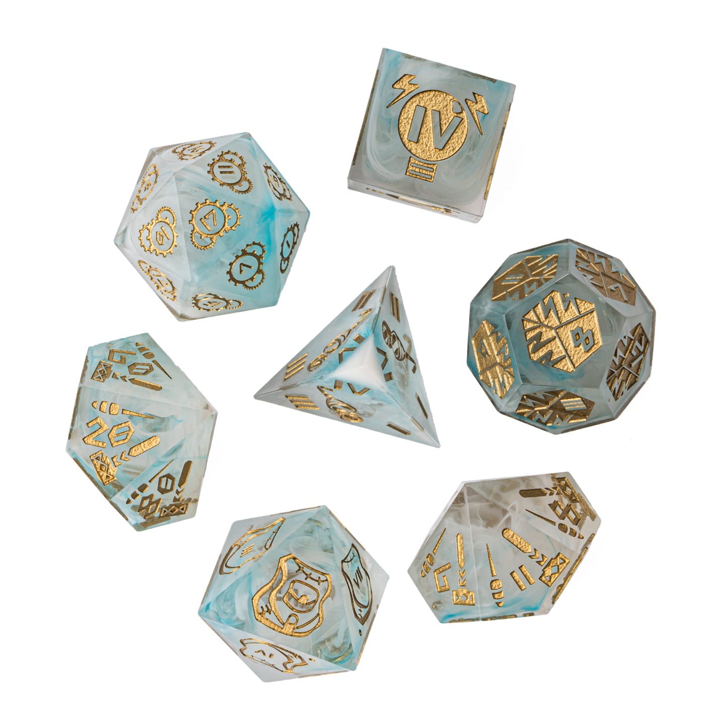 Celestial Glyph - Sharp Edge Dice Set
