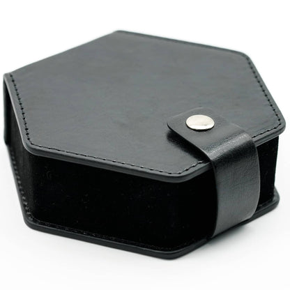Premium Hexagon Leather - Dice Case