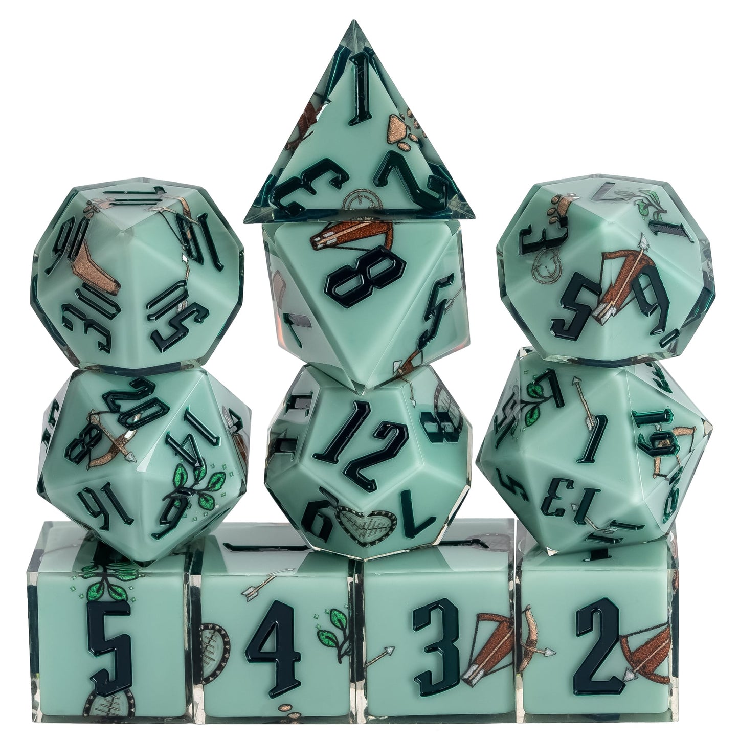 Class Dice - Pastel Sharp Edge Dice Set