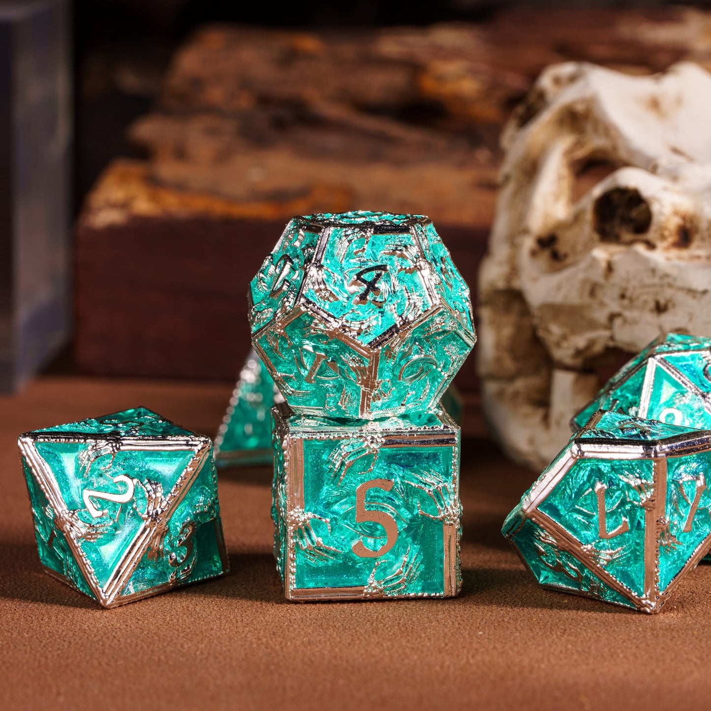 Siren's Crypt - Metal Dice Set