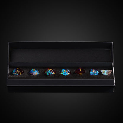 Corrupted Cobalt - Sharp Edge Dice Set