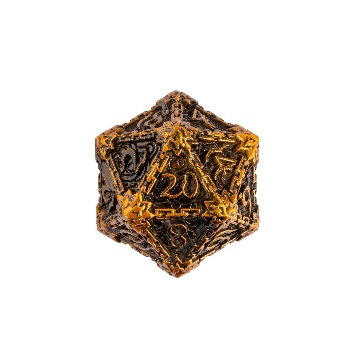 Gold Blade - Metal Dagger Dice Set