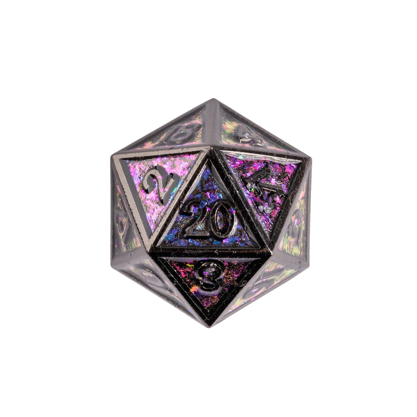 Mauve Shimmer - Metal Dice Set