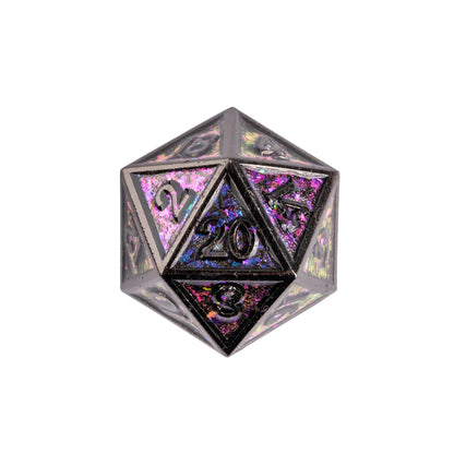 Mauve Shimmer - Metal Dice Set