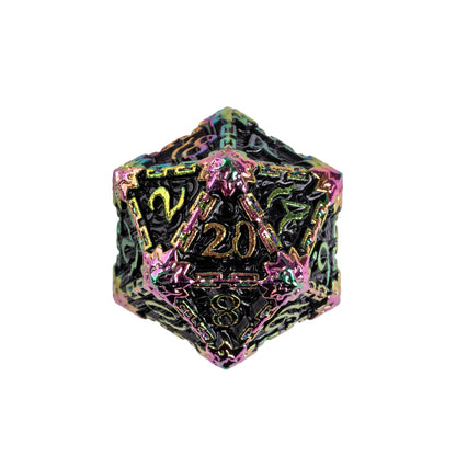 Patrons Dark Orb - Metal Dagger Dice Set