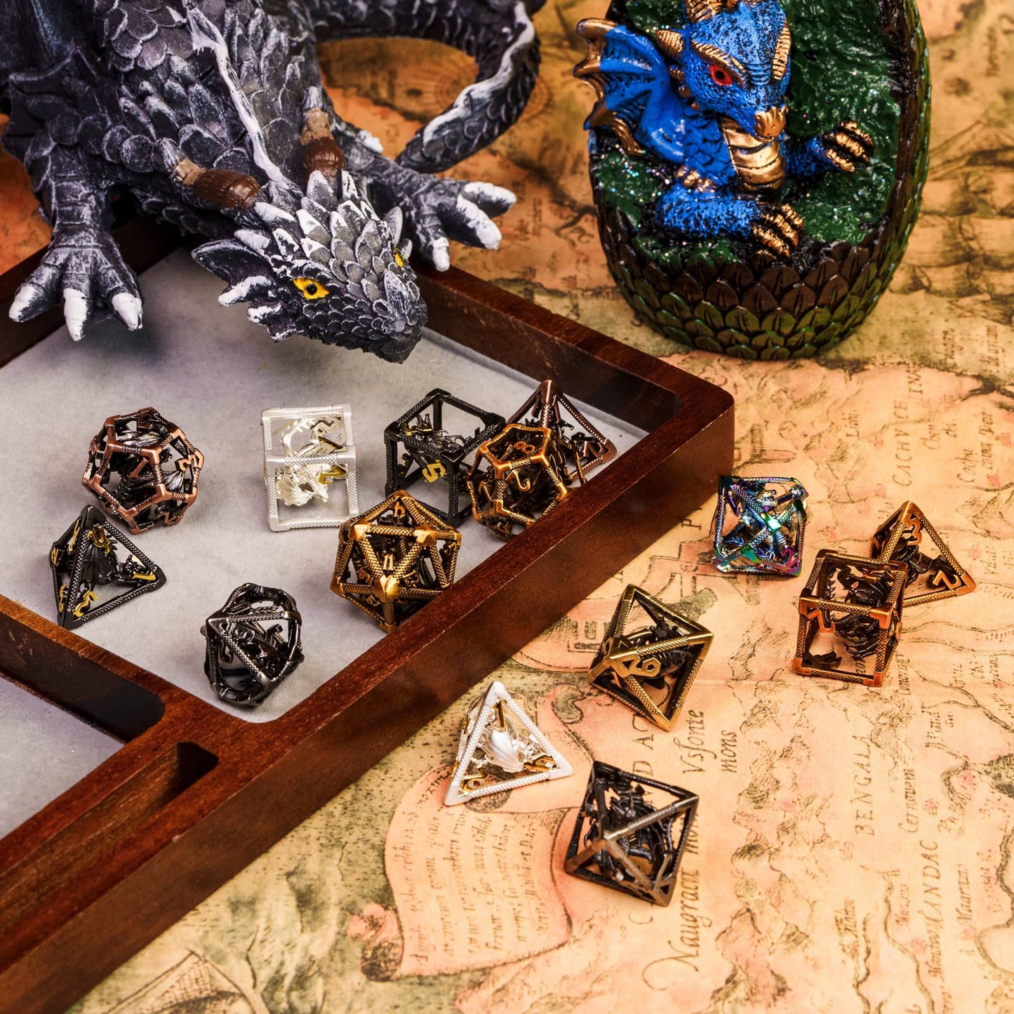 Drake's Nest - Hollow Metal Dice Collection