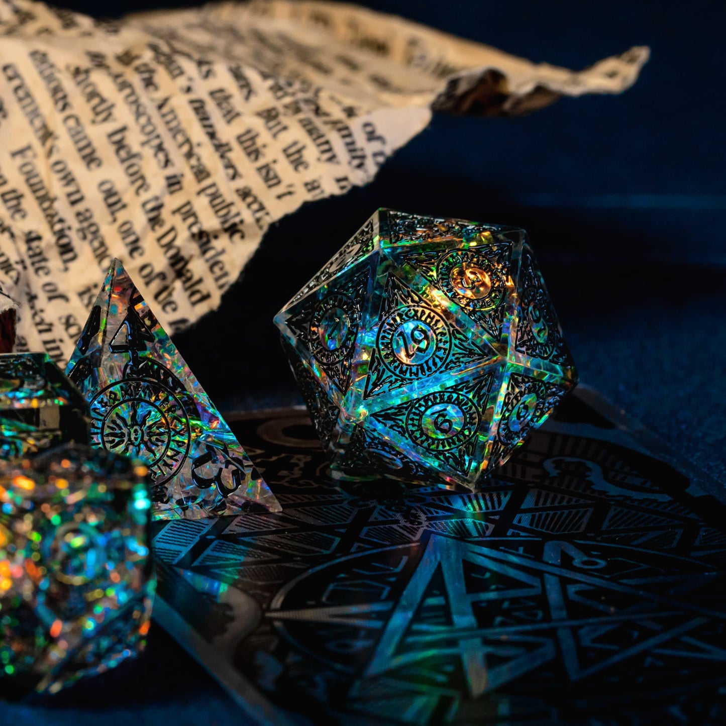 Runic Illusion - Sharp Edge Dice Set