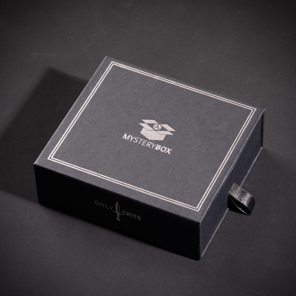 Only Crits Mystery Box, closed black drawer box