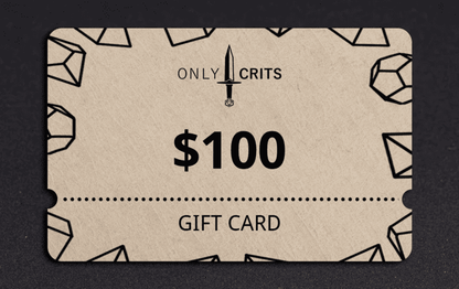 Only Crits one hundred dollar gift card