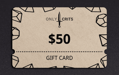 Only Crits fifty dollar gift card 